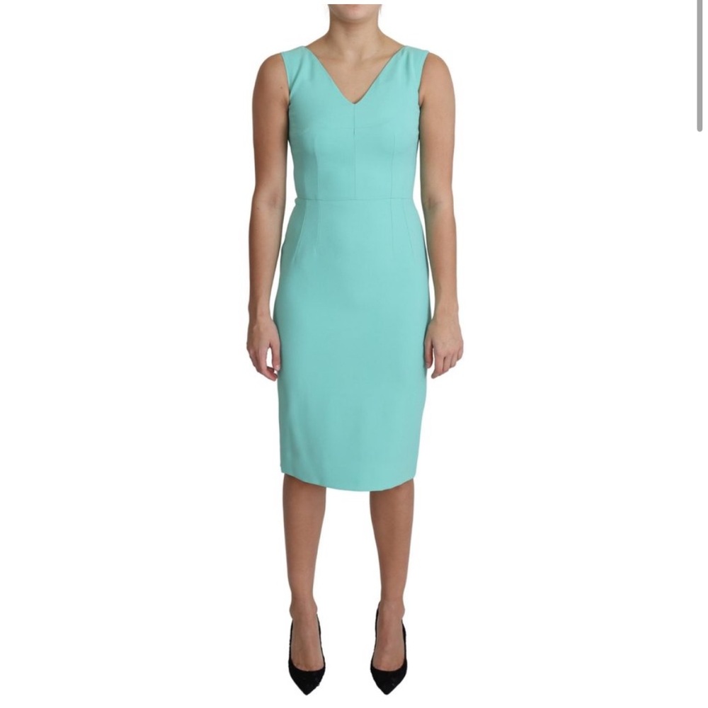 Dolce & Gabbana V-Neck Midi Length Dress